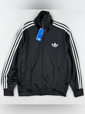 adidas Originals Womens Firebird Classic Track Jacket Loose Black JC8251 Sz S